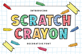 Scratch Crayon Font: Fun Diy Project Ideas