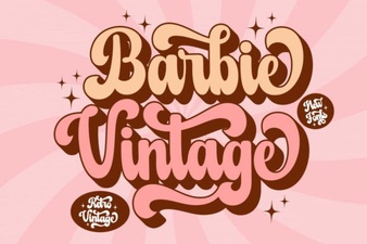 A Classic Barbie Retro Font Download