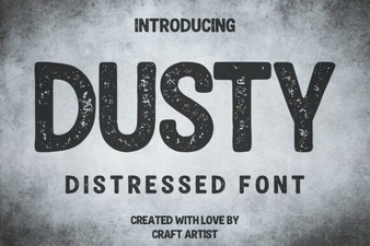 Vintage Dusty Font Styles for Modern Design