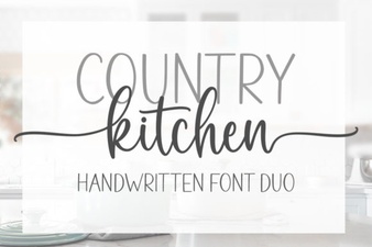 Country Kitchen Fonts for Home & Craft Projects